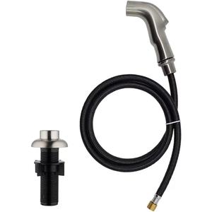 Brushed Nickel Kitchen Sink Sprayer Replacement with Hose and Holder - Side Sprayer for Faucet