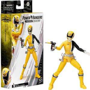 Power Rangers Lightning Collection S.P.D. Yellow Ranger 6-Inch Premium Collectible Action Figure Toy with Accessories, Kids Ages 4 and Up