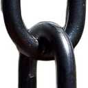 Monarch Rain Chains Aluminum Traditional Link Rain Chain, 8.5 ft Black Powder Coated Aluminum Decorative Rain Catcher Chain for Gutters, Black Aluminum Rain Gutter Replacement Downspout