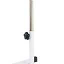 Pedicure Stand Footrest Stand Adjustable Height Technician SPA Beauty Stand Stool with Non-Slip SPA Salon Home Equipment White