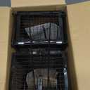 2-Pack Rat Traps Humane Live Mouse Vole Chipmunk Trap Cage for Indoors and Outdoors (Black)