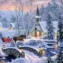 Merry Christmas Canvas Wall Art 