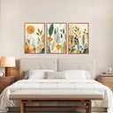 CHDITB Framed Boho Floral Botanical Wall Art Wildflower Poster 24”x36” x3
Large Green Orange Floral Prints, Modern Flowers Canvas Paintings, Minimalist Wildflower Picture For Hallway Office Decor