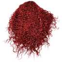 99 J Water Wave Burgundy Deep 24 Inch Lace Front Wig Glueless Human Hair for Women