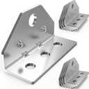 8 PCS Boat Trailer Top Angle Swivel Top Angle Bracket, Galvanized Bolster Bunk Board Adjustable Bracket for Boat Pontoon Trailer