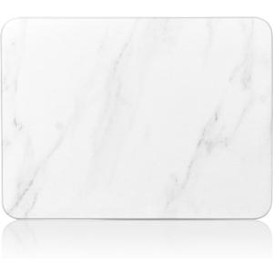 Large Stone Dish Drying Mats for Kitchen Counter, 21.5"(L)15.8"(W), Quick Dry Super Absorbent Dish Drying Mat, Eco-Friendly Diatomaceous Earth Mat with Non-Slip Pad for Dishes Bottles(White Marble)