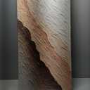 Hand-Painted Textured Wave Landscape Oil Painting on Canvas 40x20 Inch Abstract 3D Minimalist Wall Decorative Art Framed Acrylic Painting (C0703)