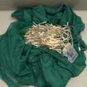 10ft x 10ft Hunter Green Tulle Photo Backdrop Curtain with Lights String for Christmas Party Sheer Curtain Backdrop Drapes for Birthday Party Holiday Wedding Photo Booth Background Room Decorations