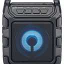 iLive Electronics ISB199B Wireless Tailgate Party Speaker, with LED Light Effects and Built-in Rechargeable Battery, Black