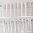 Natural Cream Linen Curtains 72 Inches Long 2 Panels Boho Farmhouse Semi Sheer Curtain Tassels Back Tab Neutral Light Beige Light Filtering Chic Bohemian Drapes for Living Room Bedroom 52x72