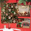 54 Sets Xmas Gnomes Ornament Funny Air Freshener Ornaments with Xmas Greeting Card Scent Sachets Employee Appreciation Gifts for Staff Coworkers Office Christmas Tree Party Decor