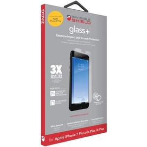 ZAGG Glass+ Screen Protector for iPhone 8 Plus/ 7 Plus/ 6s Plus/ 6 Plus  Extreme Impact & Scratch Protection  Easy to Apply  InvisibleShield - Seamless Touch Sensitivity
