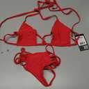 SHERRYLO Micro Bikini Extreme Thong Swimsuit for Women Sexy Bikinis Gstring Bottom Womens Two Piece Bathing Suits Swimsuits (Red, M)