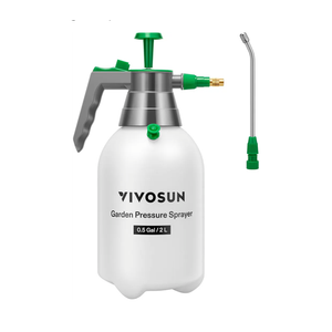 VIVOSUN 0.5Gal Handheld Garden Sprayer, 1L Pump Sprayer, 34 Oz Water Spray Bottle with Safety Valve, Adjustable Nozzle, Extended Spray Rod & Additional Seals, Ideal for Watering, Fertilizing, Cleaning