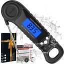 Meat Thermometer Digital, Instant Read Food Thermometer for Cooking, Grilling, Baking, Frying & Candy Making, Essentials Kitchen Gadgets Accessory, Gifts for Men Women Dad Mom Birthday (Black)