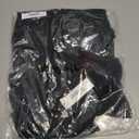 The Drop Womens Margo Tie Front Ruffle Detail Sleeveless Blouse (Black, L)