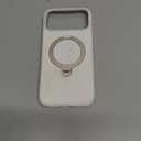 TORRAS Q3 Silicone for iPhone 17 Pro Max Case Stand, Fit for MagSafe, Liquid Silicone Soft Cozy Grip, 360 Spin Magnetic Stand, Camera Control, Protective Case for iPhone 17 Pro Max, Ivory Gold