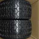 GICOOL 13x6.50-6 Tire and Wheel, 13x6.5-6" Flat-free Lawn Mower Tires, 3-6.5 Centered Hub, 3/4" or 5/8" Bearing, Universal Fit Garden Tractor Front Wheels, 4 Ply, V-Turf Pattern, 2 Pack