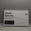 Stone Bath Mat Diatomaceous Earth Shower Mat Non-Slip Super Absorbent Diatomite Stone Mats for Bathroom Floor Quick-Drying Easy to Clean (24''*16'' Grey)