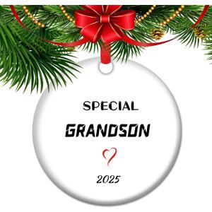 Special Grandson Ceramic Christmas Bauble, Gift for Grandson, Christmas Ornament for Grandson, Special Grandson (V25)