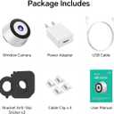 Window Cameras for Home Security: Indoor Camera for Outdoor Monitoring with 2K Full Color Night Vision Motion Human Vehicle Detection Easy Installation (2.4Ghz-2pcs)