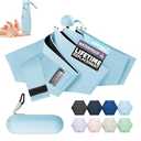 LILAC Travel Mini Umbrella with UPF 50+ Cooling UV Rain Protection, Compact Small & Lightweight Pocket-Sized Folding Umbrellas with Case for Purse & Backpack, Thoughtful Gift Women Men & Kids