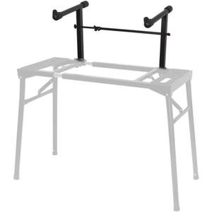 Universal Second Tier for Keyboard Stand, Adjustable Width Keyboard Stand Extension Adapter, Second Tier for Electronic Piano, Keyboard Stand Rack Holder Music Instrument Accessories