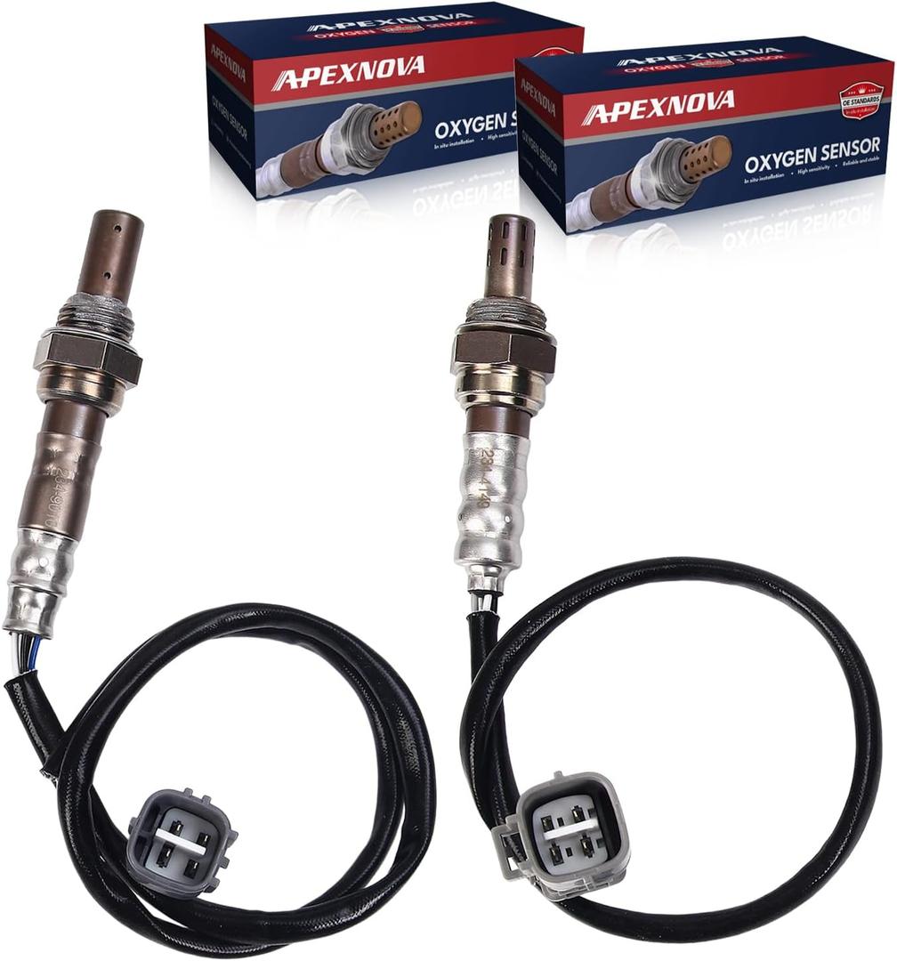 A-PEXNOVA 2PCS O2 Oxygen Sensor Upstream Downstream Compatible with Toyota Camry 2.4L L4 2002-2003, for Toyota Solara 2.4L L4 2002-2003