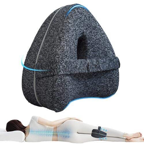 RWIXR Alignment Pillow for Side Sleepers, Knee Pillow for Side Sleepers, Smooth Spine Pillow for Hip and Leg Alignment, Memory Foam Leg Pillow for Sleeping Comfort and Pressure Relief