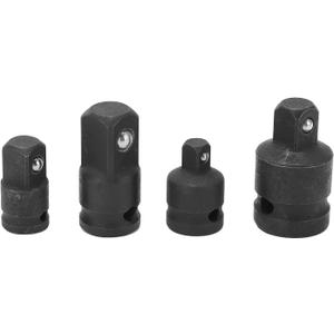 Pneumatic Sleeve Convertor Molybdenum Steel Square Head 4 Sizes Universal Black For Industrial Usage