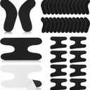 32 Pcs Ski & Snowboard Boots Fitting Pads, 24 Pcs Self Adhesive J Bars, 8 Pcs Ankle Wrap Pads Boot Inserts Foam Padding to Reduce Heel Lift Ankle Blisters