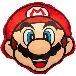 Nintendo Super Mario Gaming Bedding Super Soft Plush Decorative Pillow, One Size