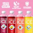 Sparkling Ice Pink Variety Pack, Flavored Sparkling Water, Zero Sugar, and Vitamins and Antioxidants, 17 fl oz, 12 count (Black Cherry, Peach Nectarine, Coconut Pineapple, Fruit Punch)