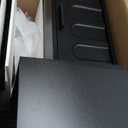 LAATOOREE Nightstand Set of 2, Small Bed Side Table with Arch Door, Mid-Century End Table with Wood Legs for Bedroom, Small Space (Black)