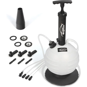 6L Vacuum Oil Extractor Pump Fluid Extractor Oil Change Pump for Automotive and Boat with 59" Main Hose,Three 41" Extension Tubes for Automotive Oil Change,A Brake Bleeding Hose for Brake Fluid Change
