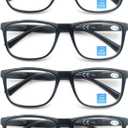 Blue Light Blocking Reading Glasses Men Large Wide Oversized Square Computer Readers Glasses for Big Head/Large Face