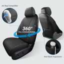 Custom for Honda Accord Seat Covers 2023 2024 2025 2026 EX,SE,EX-L,Sport-L,Touring & 2023-2026 (Hybrid) Sport,Touring,EXL,Sport-L, (Rear Row W/40/60 Split Backrest) - Black