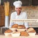 Sourdough Bread Baking Supplies Starter Kit, Banneton Proofing Basket Round 9" Set of 2, Gift Set