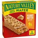 Nature Valley Crispy Creamy Wafer Bars, Peanut Butter, 4g Protein, 5 Bars, 6.5 oz (5 Count (Pack of 1) BB: 06/18/2026