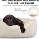 JOEJOY Rectangle Dog Bed for Large Medium Small Dogs - Washable Orthopedic Sofa Bed, Soft Breathable Puppy & Pet Cuddler, Durable Calming Dog Bed with Anti-Slip Bottom, Multiple Sizes