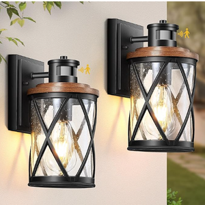VIANIS Exterior Lighting Fixtures with Motion Sensor, White Outside Lights for House, Dusk to Dawn Motion Sensor Porch Light for Doorway, Entryway, Porch, Waterproof, Anti-Rust