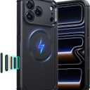 ESR for iPhone 17 Pro Max Case, 7X Military-Grade Drop Protection, Shock-Absorbing Rugged Cover with Camera Control Button, MagSafe Accessories Compatible, Cyber Series, Black