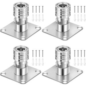 Tandefio 4 Pack 1/4" Fast Connect Pressure Washer Foam Cannon Holder Nozzle Tip Holder Wall Mountable Automatic Foam Cannon Mount Pressure Washer Accessories Storage Rack with Stainlesss Hardware