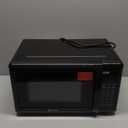 Emerson MW7302B Compact Countertop Microwave Oven with Touch Control, LED Display, 700W, 10 Power Levels, 6 Auto Menus, Glass Turntable and Child Safe Lock, 0.7 Cu., Ft. Black