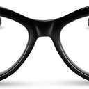 Black Vouge Large Cat Eye Reading Glasses for Women with Sturdy Made - Oversized Cateye Readers for Women - Trendy for all Face Shapes Bold Fashion Women's Readers - Cheaters Reading Glasses 2.50