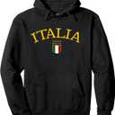 Vintage Italia Soccer Pullover Hoodie