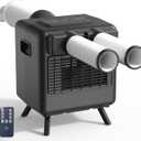 Tent Air Conditioner - Portable Air Conditioner 3300BTU, Compact Air Cooler AC Unit Fast Cooling, 24H Timer, Safety Lock, 3 Modes for Tent, Camping, RV, Truck, Outdoor, Indoor (Black)
