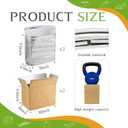 Convivium 2 Pack Insulated Shipping Boxes with Aluminum Foil Liner and 2 Foil Bags, Thermal Cooler Mailing Boxes for Hot & Frozen Food Delivery (2, 10 * 6 * 6.5 inches)