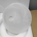 Huquary Lamp Glass Shades for Floor Lamp Elegant Cover Light Fixture Shade Light Fixture Replacement(12.2 x 4.92 x 1.65 Inch,Stylish White)