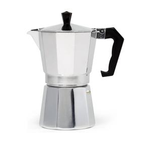 Primula Classic Stovetop Espresso and Coffee Maker, Moka Pot for Italian and Cuban Café Brewing, Greca Coffee Maker, Cafeteras, 6 Espresso Cups, Silver